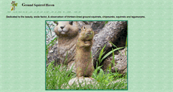 Desktop Screenshot of linedgroundsquirrels.com
